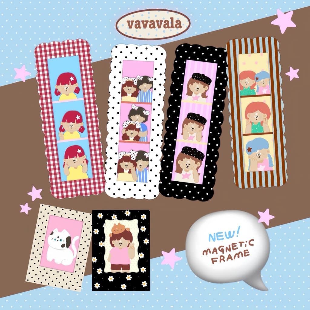 Photo frame magnetic กรอบรูปแม่เหล็ก แม่เหล็กติดตู้เย็น รูปที่ 2