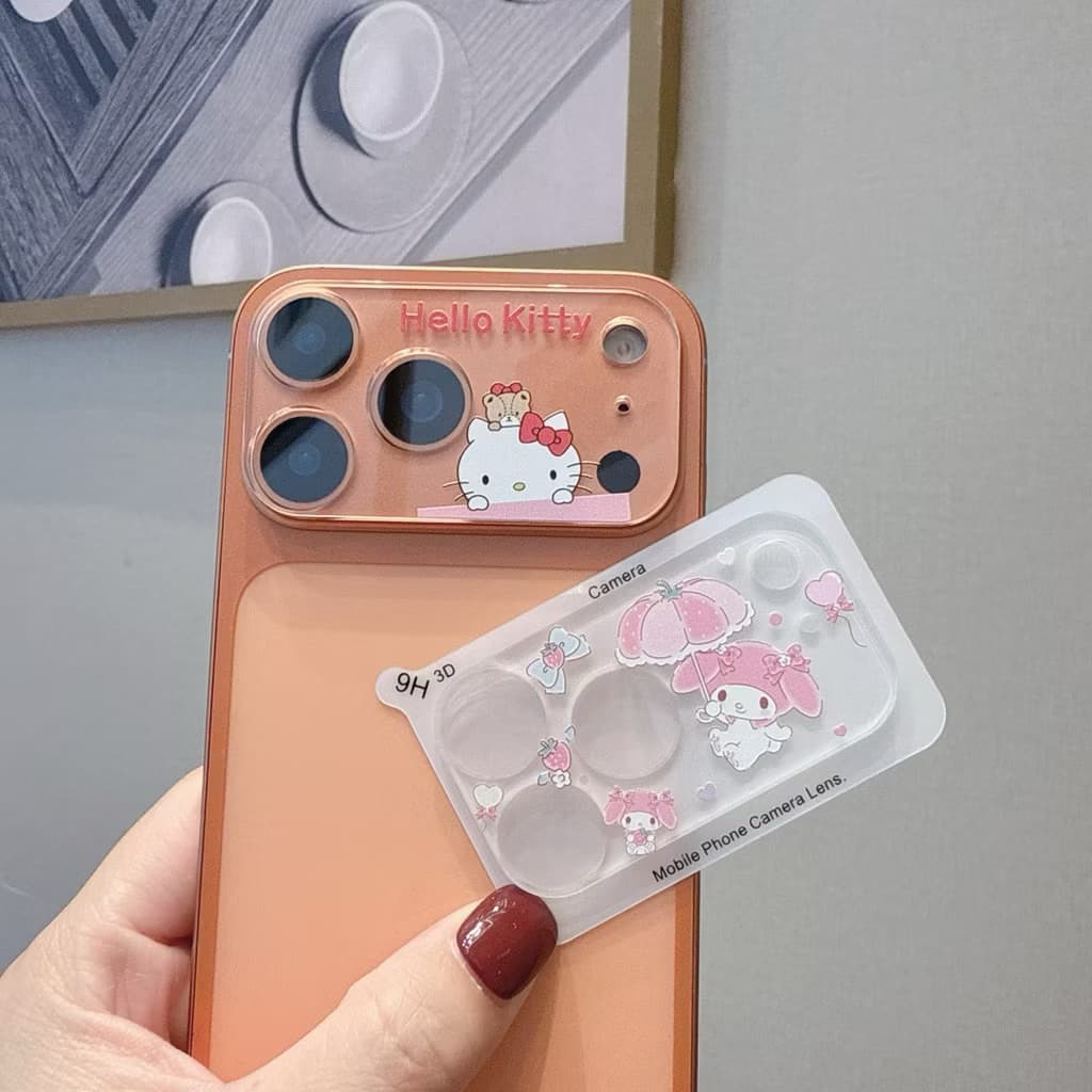 ฝาครอบเลนส์โทรศัพท์สําหรับ iPhone 17 Air 17Pro Max กระจกเทมเปอร์สติกเกอร์ป้องกันการ์ตูนกล้องเลนส์ฟิล์มหน้าจอ Kim รูปที่ 9