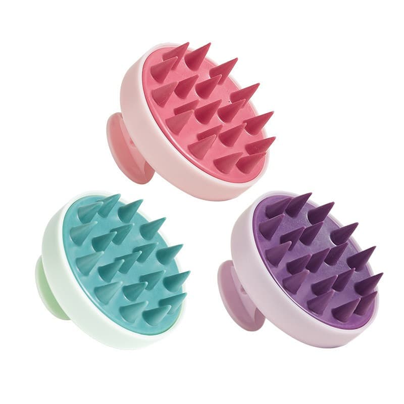 Hair Washing Brush แปรงสระผม แปรงซิลิโคน นวดหนังศีรษะ ผมสะอาด ขนแปรงนุ่ม I เลือกสี รูปที่ 7