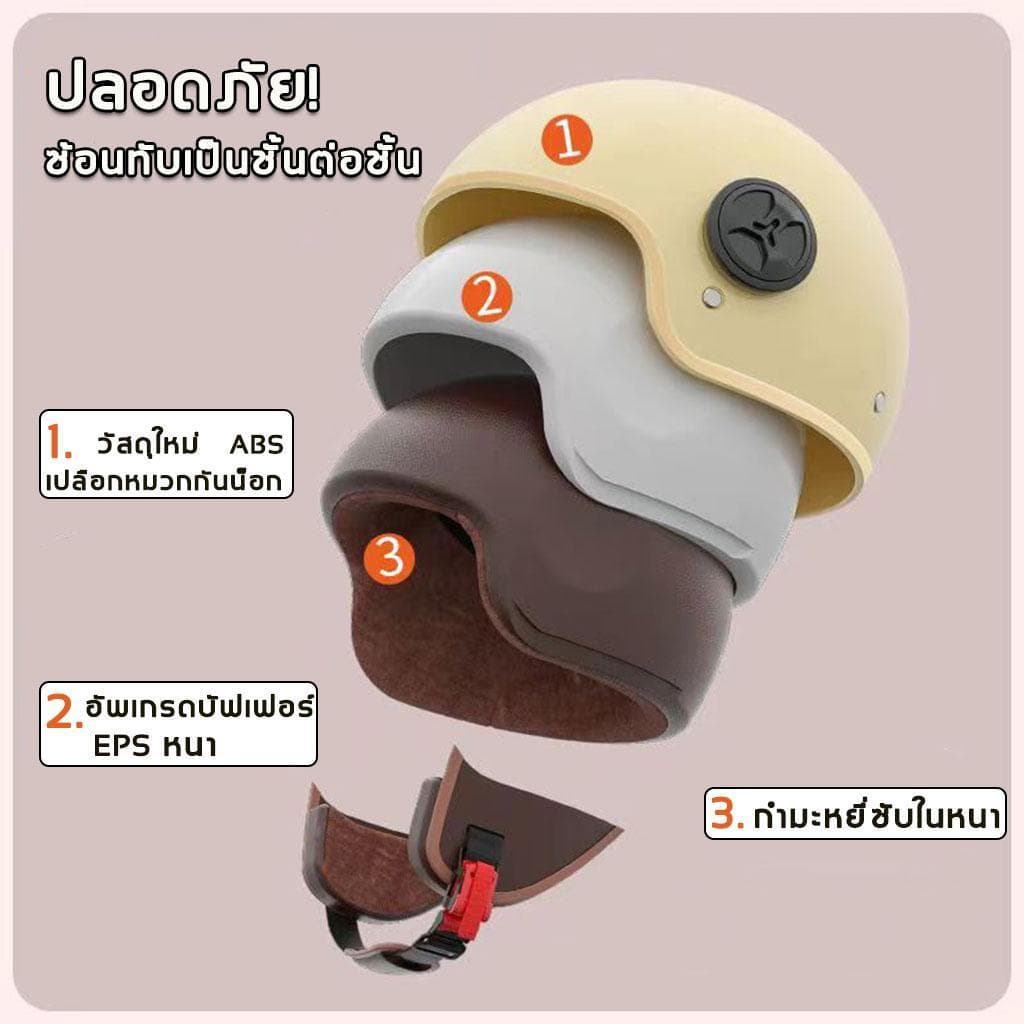 หมวกกันน๊อค หมวกกันน็อค motorcycle helmet มอเตอร์ไซค์ หมวกกันน็อก บังลม กันลม ​หมวกกันน็อก​ รูปที่ 4
