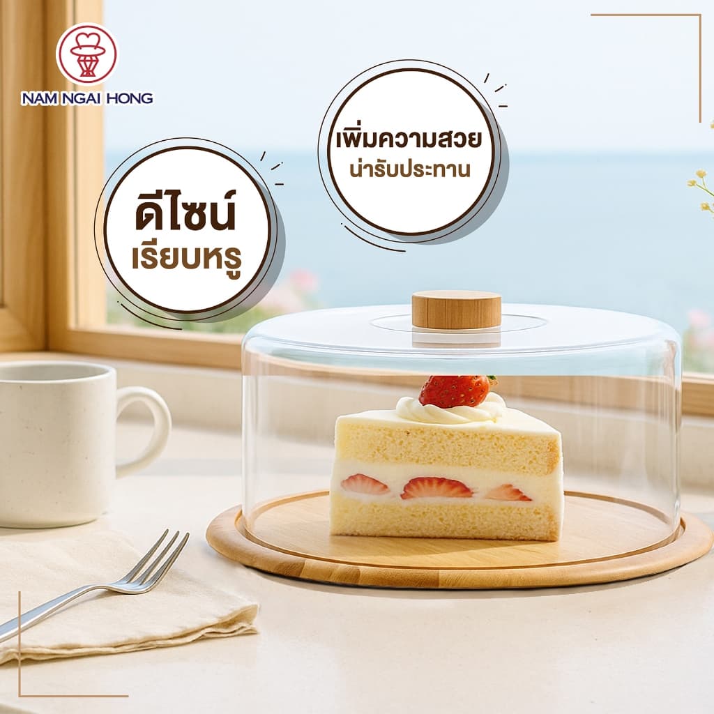 กล่องเค้กไม้ ขนาด 2 - 4 ปอนด์ รุ่น 421W 420W 420TW cake tray wood รูปที่ 6