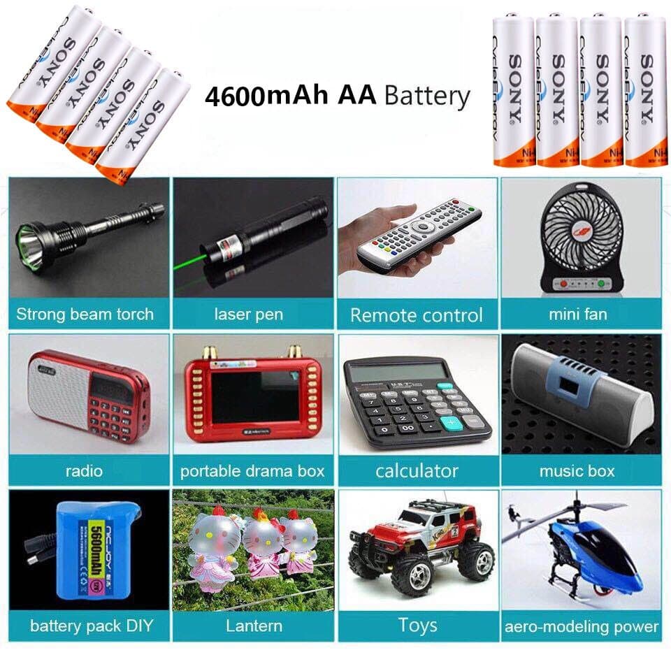 sony ถ่านชาร์จ aa 4600 mah และ aaa 4300 mah nimh rechargeable battery/aa4600-aaa4300 รูปที่ 5