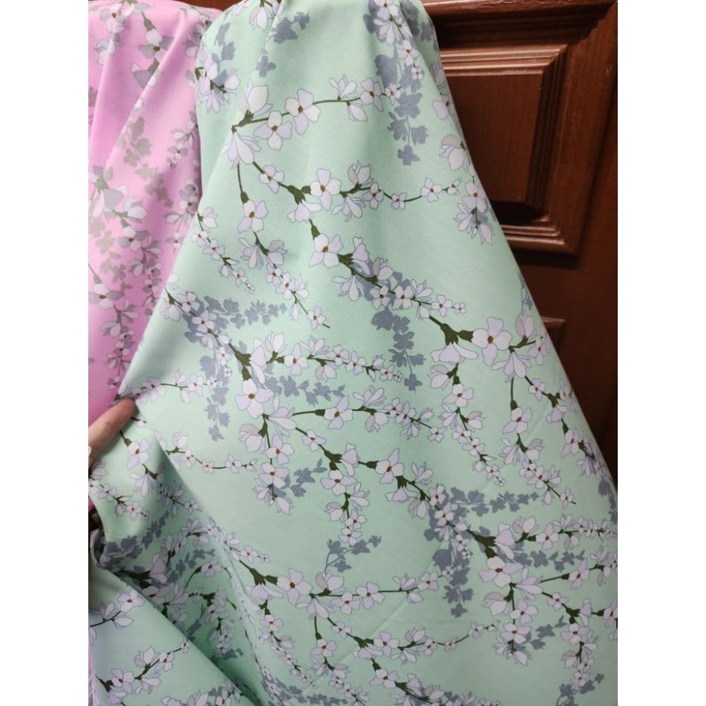 ผ้าเมตร หลา ลายดอกไม้เล็ก เดซี่ ซากุระ มินิมอล วินเทจ​ ผ้าคอตตอลผสม ถ่ายพร็อพ ฉาก ผ้าปู ปูโต๊ะ หน้ากว้าง 110-115cm รูปที่ 8