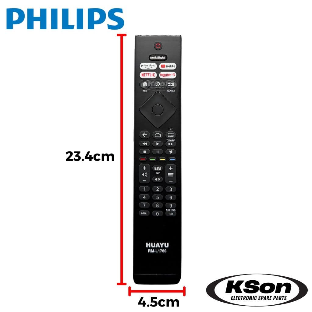 รีโมททีวี ฟิลิปส์ ใช้กับสมารท์ทีวี ฟิลิปส์ไ้ด้ทุกรุ่น Universal PHILIPS Smart TV Remote Control รุ่น RM-L1760 รูปที่ 7