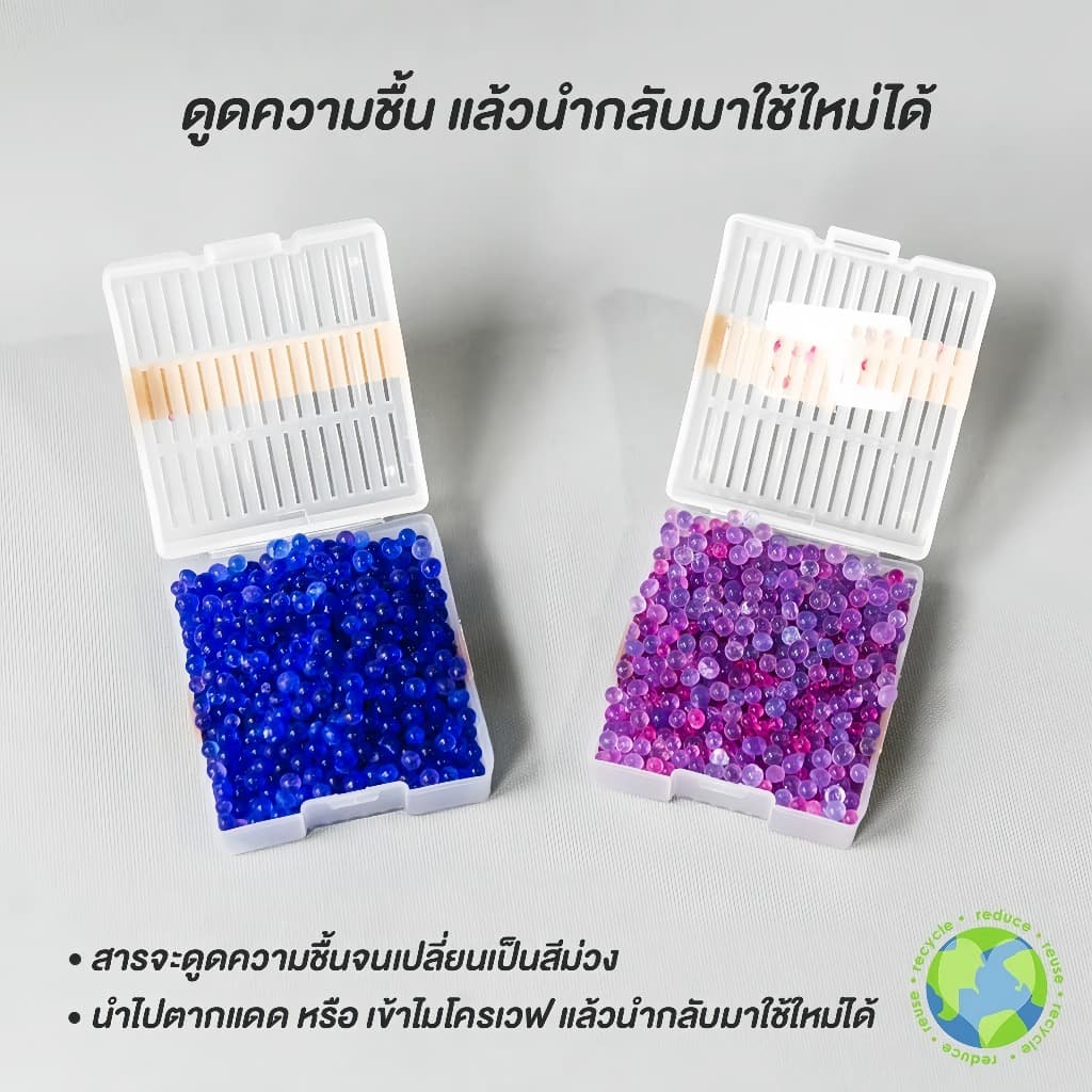 สารดูดความชื้น Silica gel พร้อมกล่อง สารดูดความชื้นไว้เก็บกับกล้องถ่ายรูปป้องกันรา รูปที่ 3