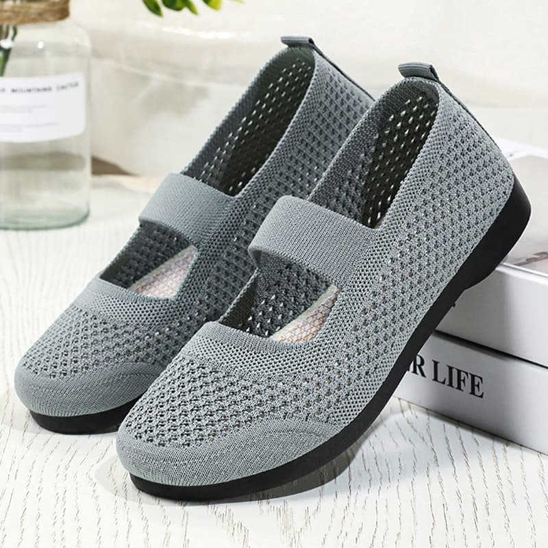 LGShoes รองเท้าลำลองผู้หญิง ส่งตรงจากประเทศไทย น้ำหนักเบา สวมใส่สบาย ไม่ลื่น ส่วนบนตาข่ายระบายอากาศได้ดี ดีไซน์เรียบง่าย รูปที่ 5