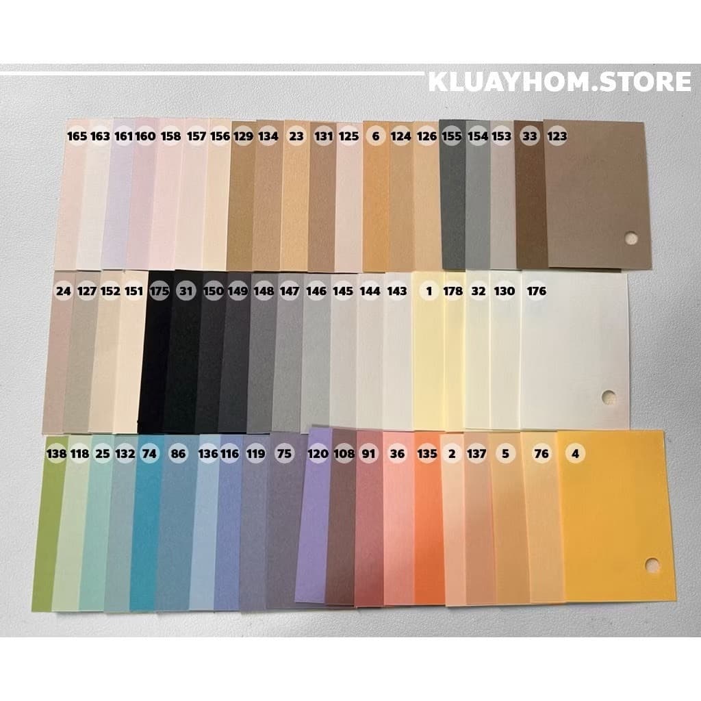 กระดาษสี 120 สี Set C 116 แกรม แบรนด์ NT Rasha Takeo สั่งขั้นต่ำ 5 แผ่น รูปที่ 7