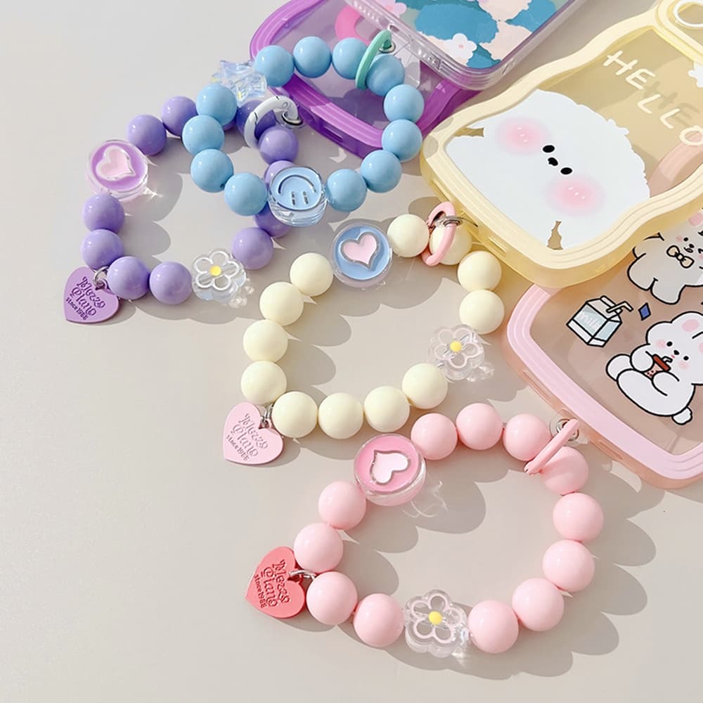 เคสโทรศัพท์ สร้อยข้อมือ จี้โทรศัพท์ สร้อยข้อมือคริสตัล ดอกไม้ สัตว์ การ์ตูน ลูกปัดโซ่สุดน่ารัก รูปที่ 4