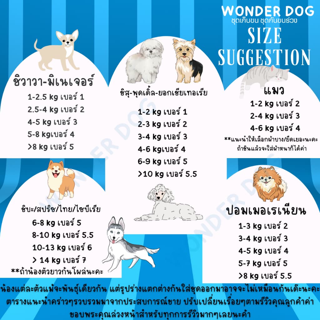 ชุดเก็บขน wonder dog เสื้อสุนัข เสื้อแมว ชุดกันขนร่วงสุนัข ชุดสัตว์เลี้ยง โทนน้ำเงิน รูปที่ 3