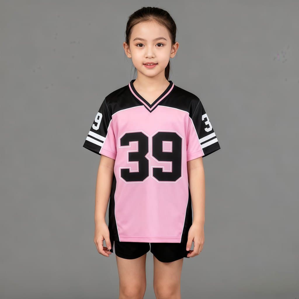 Beryl kidsเสื้อยืดเด็กเสื้อแขนสั้นลำลอง สำหรับเด็กชายและเด็กหญิง พิมพ์ลายตัวเลข คอวี สไตล์ฮิปฮอป แห้งเร็ว ฤดูร้อน รูปที่ 4