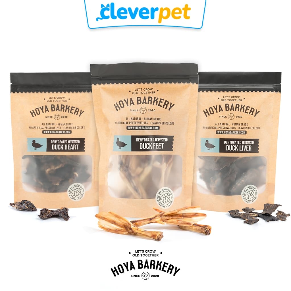 Hoya Barkery ขนมสุนัข เท้าเป็ด คอเป็ด อบแห้ง ขนมขัดฟัน ขนมหมา Dog Treat Cleverpet รูปที่ 1