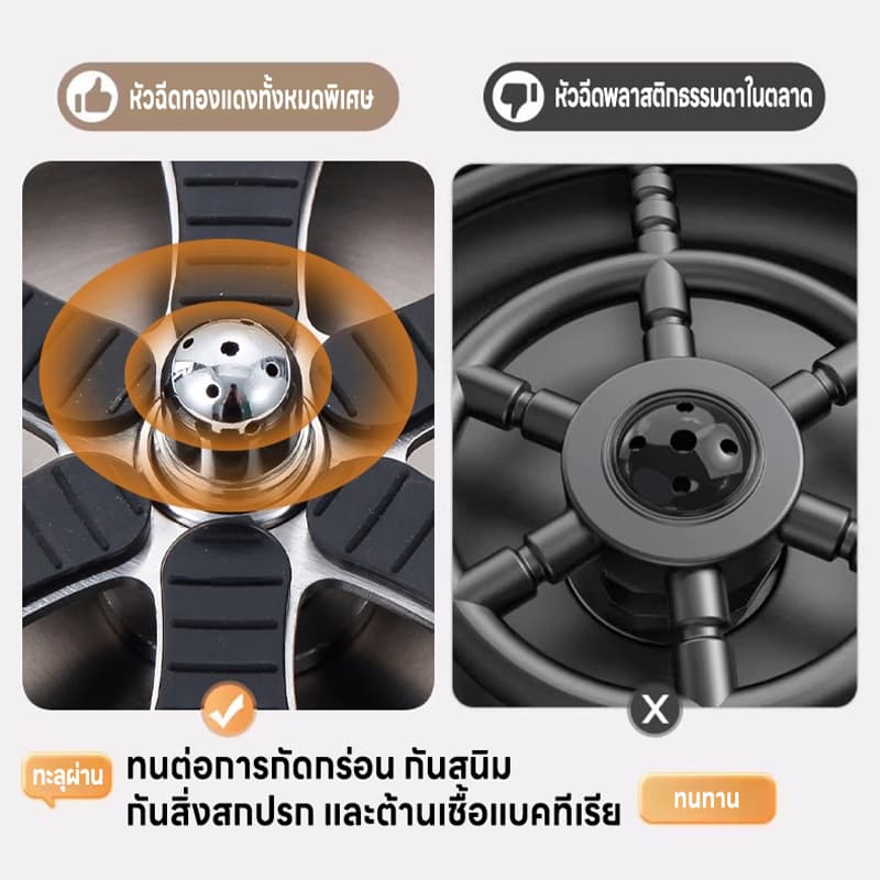 EGNS ที่ล้างแก้วอัตโนมัติระบบแรงดันสูง สแตนเลส304 สำหรับร้านและบ้าน แถมท่อน้ำ ล้างแก้วสะอาดใน 1 วินาที ทนทาน รูปที่ 6