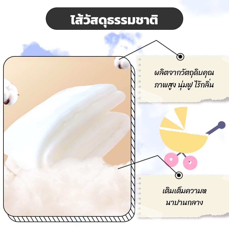 ที่นอนพกพา เบาะรองเปล 100*60/90*50 ซม ที่นอนเด็ก เด็ก เด็กแรกเกิดสามารถใช้ได้ ซักทําความสะอาดได้ รูปที่ 4