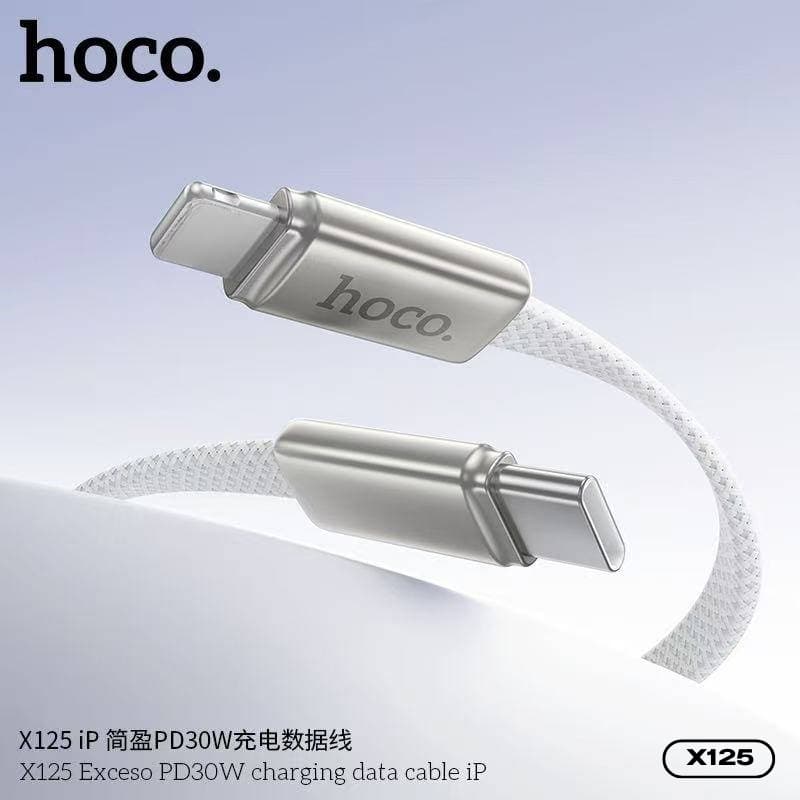 สายชาร์จเร็ว+ส่งข้อมูล ชาร์จเร็ว 60W HOCO X125 TC-TC/TC-iOS สายไนลอนถักยาว 1 เมตร Ultra-Slim บางเบา ทนทาน รูปที่ 8