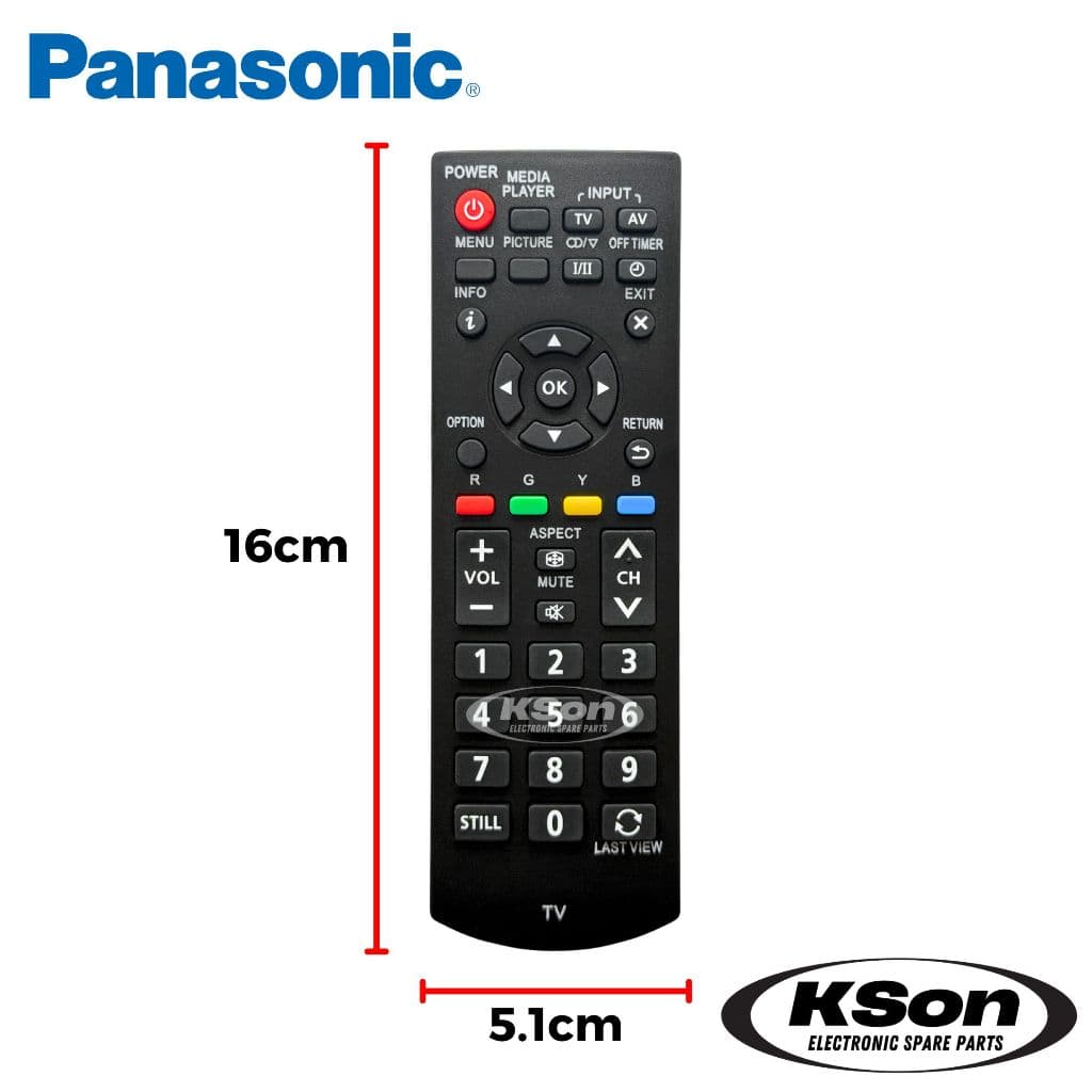 รีโมททีวี พานาโซนิค อะไหล่ทีวี Panasonic TV Remote Control รุ่น N2QAYB001116 รูปที่ 7