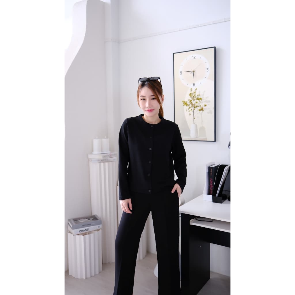 Lawyer Store I เสื้อแขนยาวผ้ายืด กระดุมแป๊ก ตามสีเสื้อ เสื้อเเขนยาว กระดุมใช้งานได้จริง เนื้อผ้าใส่สบาย รูปที่ 2