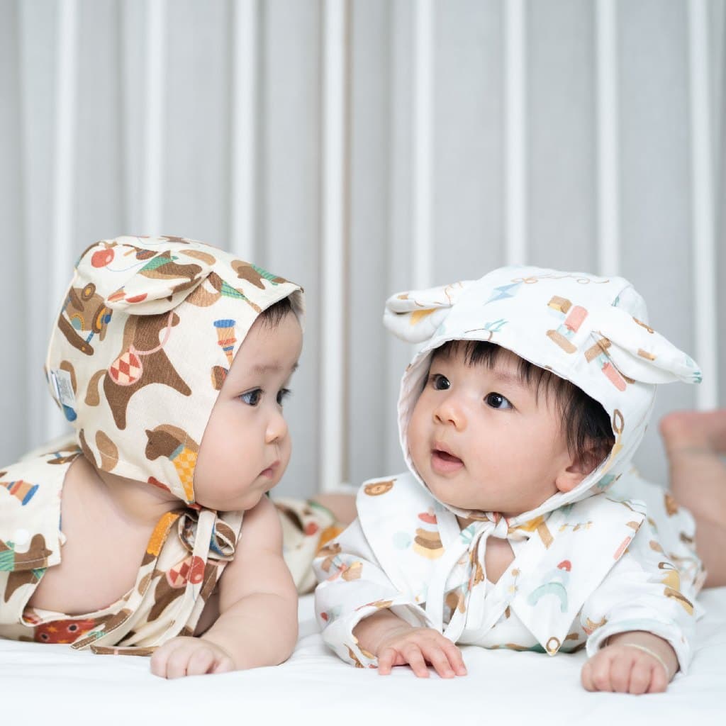 Baby and Co. Little Animal Hat หมวกสัตว์ตัวน้อย ใยไผ่ Horse Collection รูปที่ 2