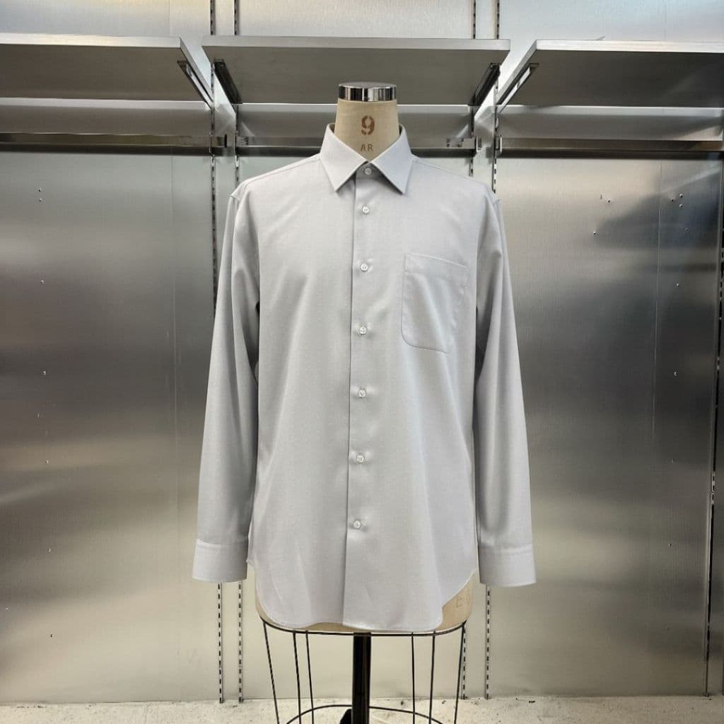 GQ Classic Shirt เสื้อเชิ้ต คอลเลคชั่น 2024 สีเทาจุด รูปที่ 2