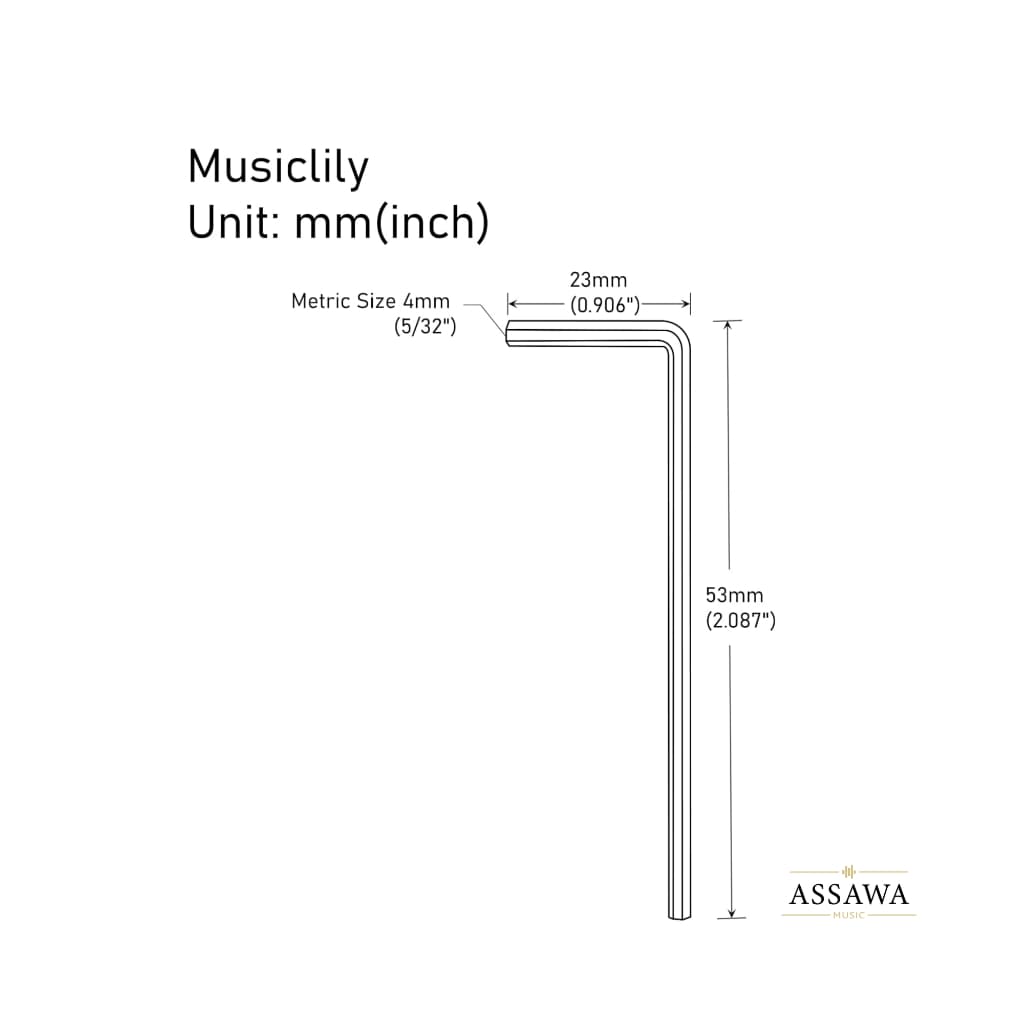 6เหลี่ยม ขนาด 4 mm ขันคอกีต้าร์ ปรับคอกีต้าร์ 6 เหลี่ยม รูปที่ 4