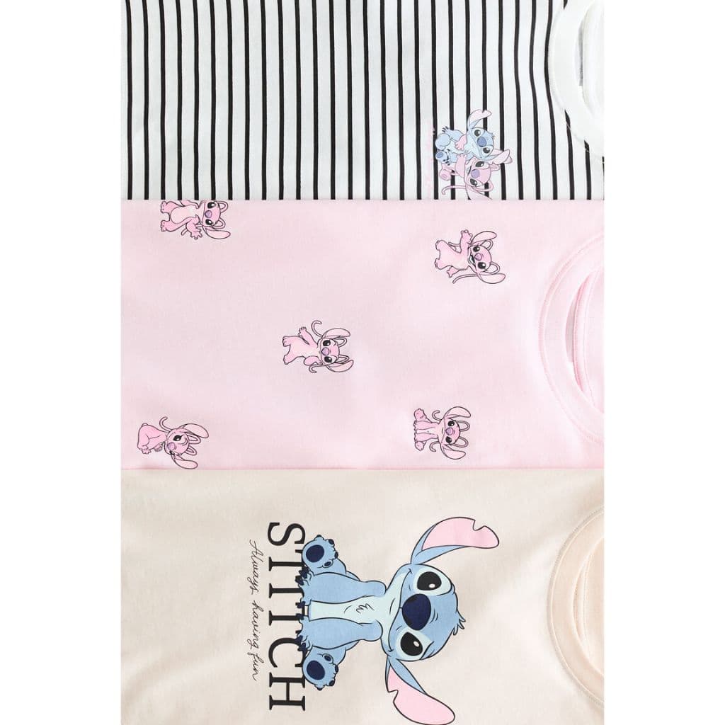 H&M ชุดเสื้อยืดเจอร์ซีย์พิมพ์ลาย 3 ชิ้น Girls 3-pack printed jersey tops 0937175_18 รูปที่ 3