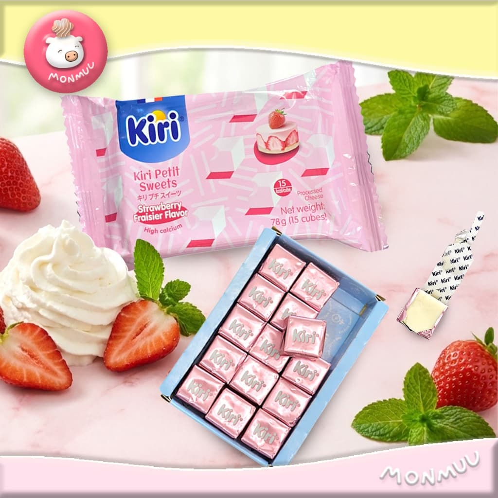 Kiri Petit Sweets ชีส รสเลมอนทาร์ต ราสป์เบอร์รี่ทาร์ต และ สตรอว์เบอร์รี่เฟรเซอร์ ขนาด 78ก. ขนมนำเข้า รูปที่ 7