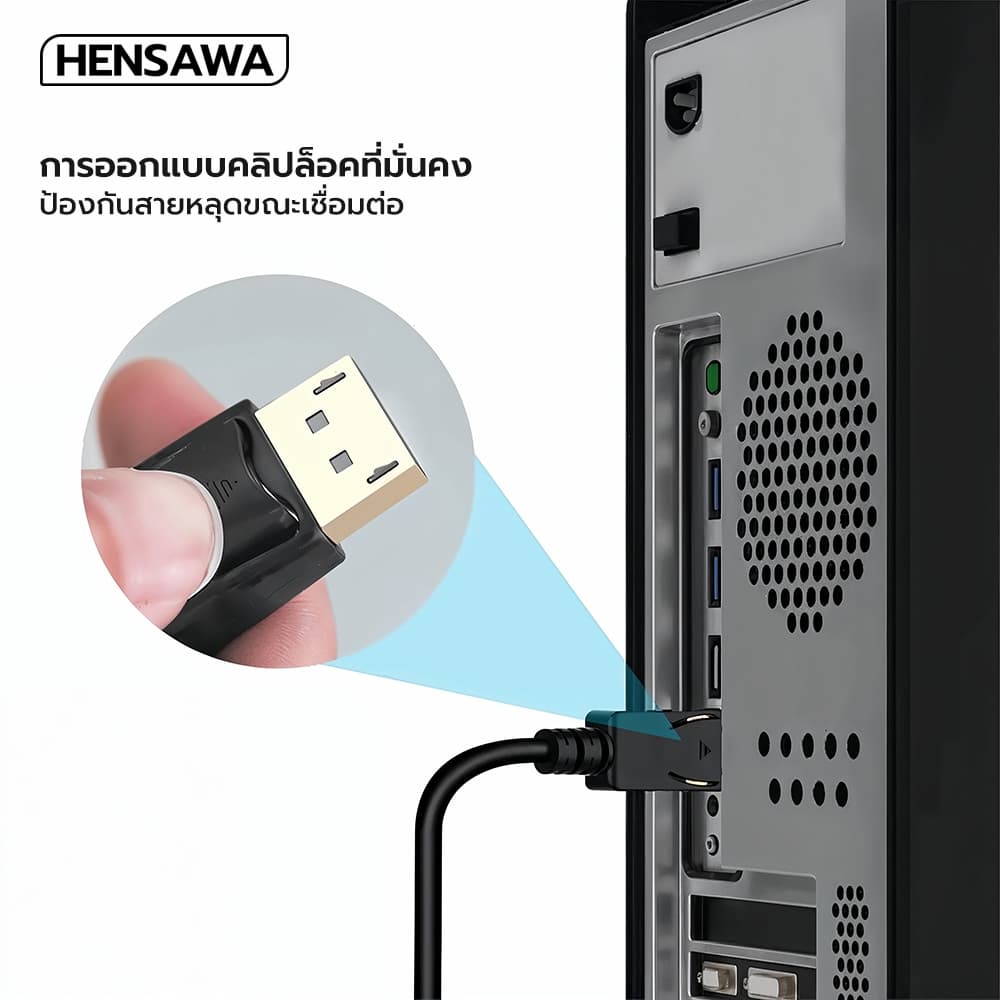 HENSAWA รุ่น VC133 สาย DisplayPort to DVI Cable DP to DVI Male to Male Plug Video Adapter เข้ากันได้กับ Monitor Projecto รูปที่ 2
