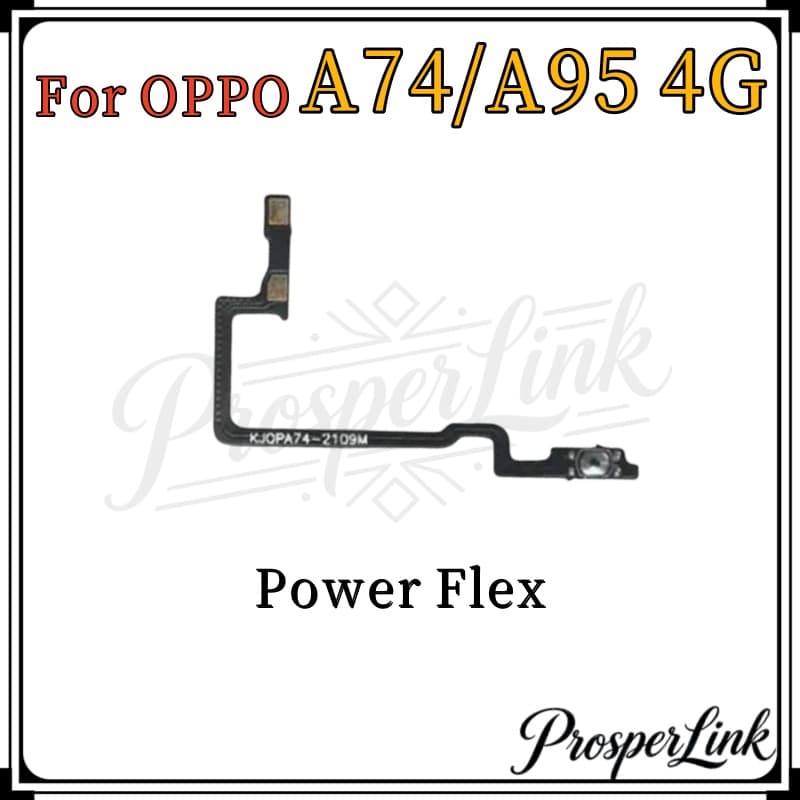 ปุ่มปรับระดับเสียงไฟสําหรับ OPPO A74 4G A95 4G ปุ่มปรับระดับเสียงไฟด้านข้าง Key Flex Cable อะไหล่ซ่อมโทรศัพท์ Power รูปที่ 3