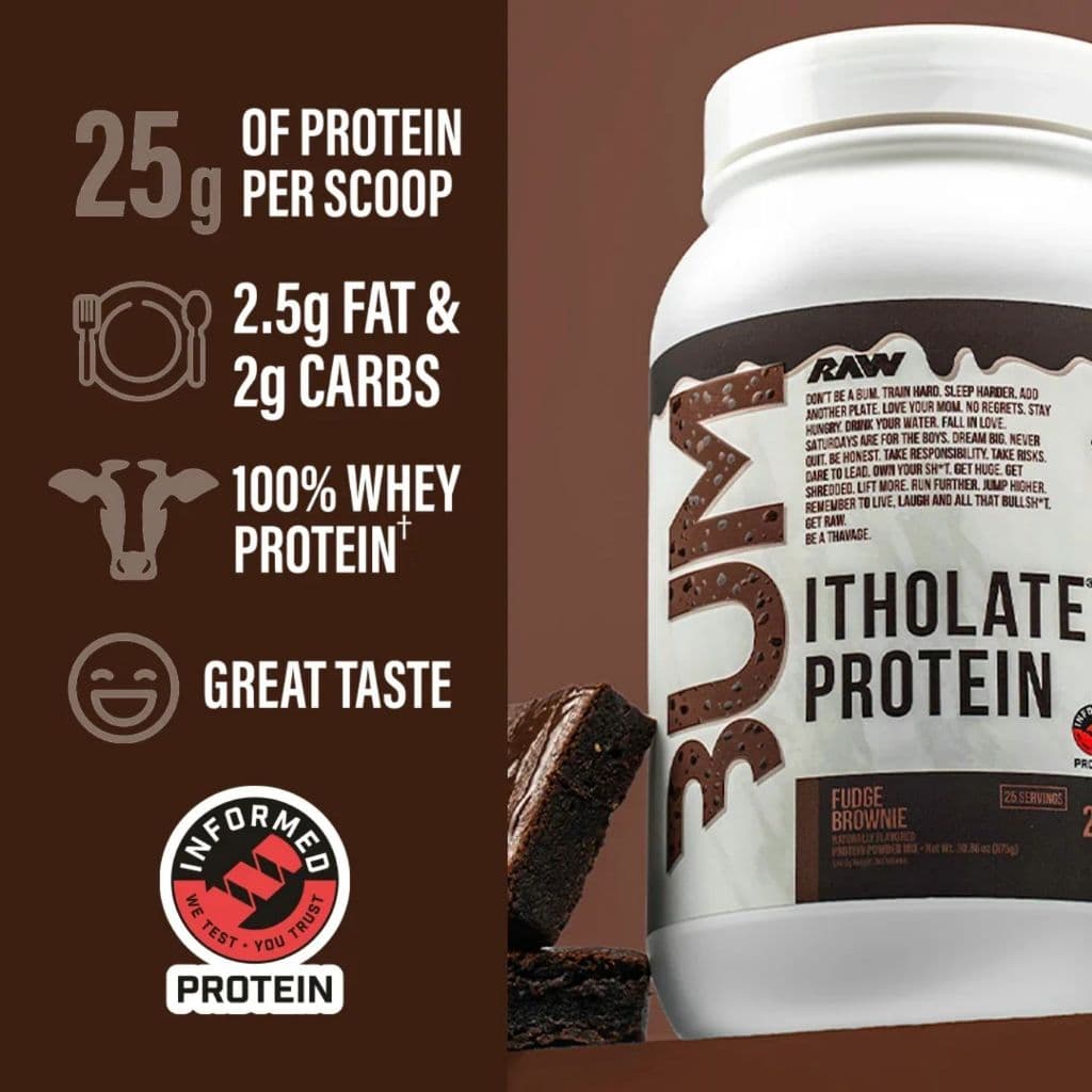 RAW Nutrition CBUM Itholate Protein 2 LBS, CBUM, Whey Protein, RAW เพิ่มพลังงาน รูปที่ 4