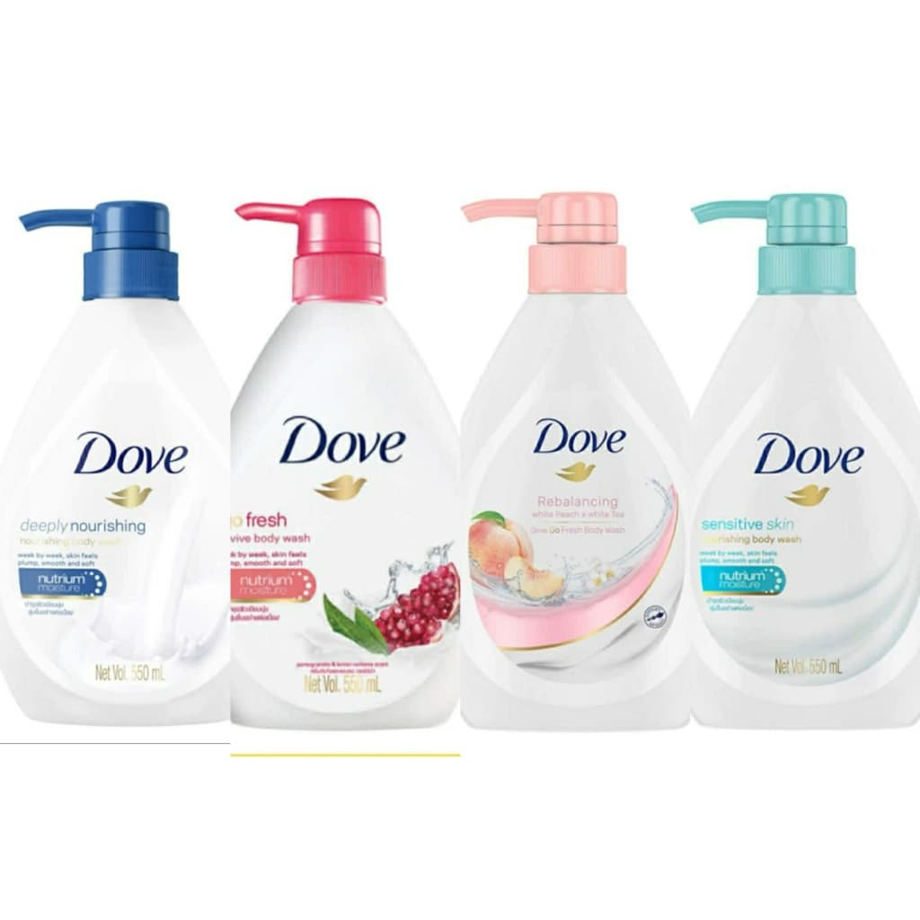 Dove Deeply Nourishing Body Wash 550ml โดฟ ครีมอาบน้ำสูตรล้างออกง่าย. รูปที่ 1