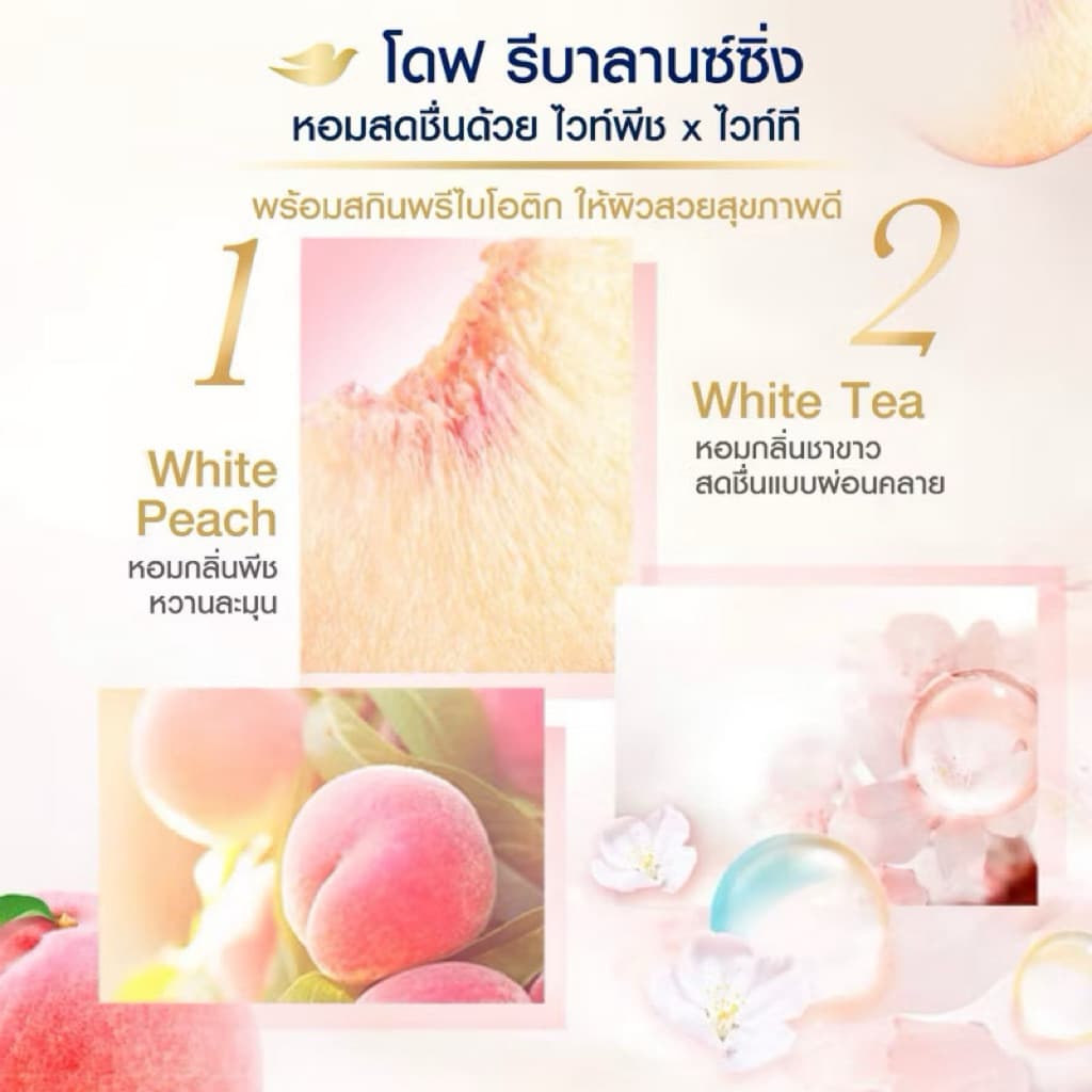 Dove Deeply Nourishing Body Wash 550ml โดฟ ครีมอาบน้ำสูตรล้างออกง่าย. รูปที่ 7