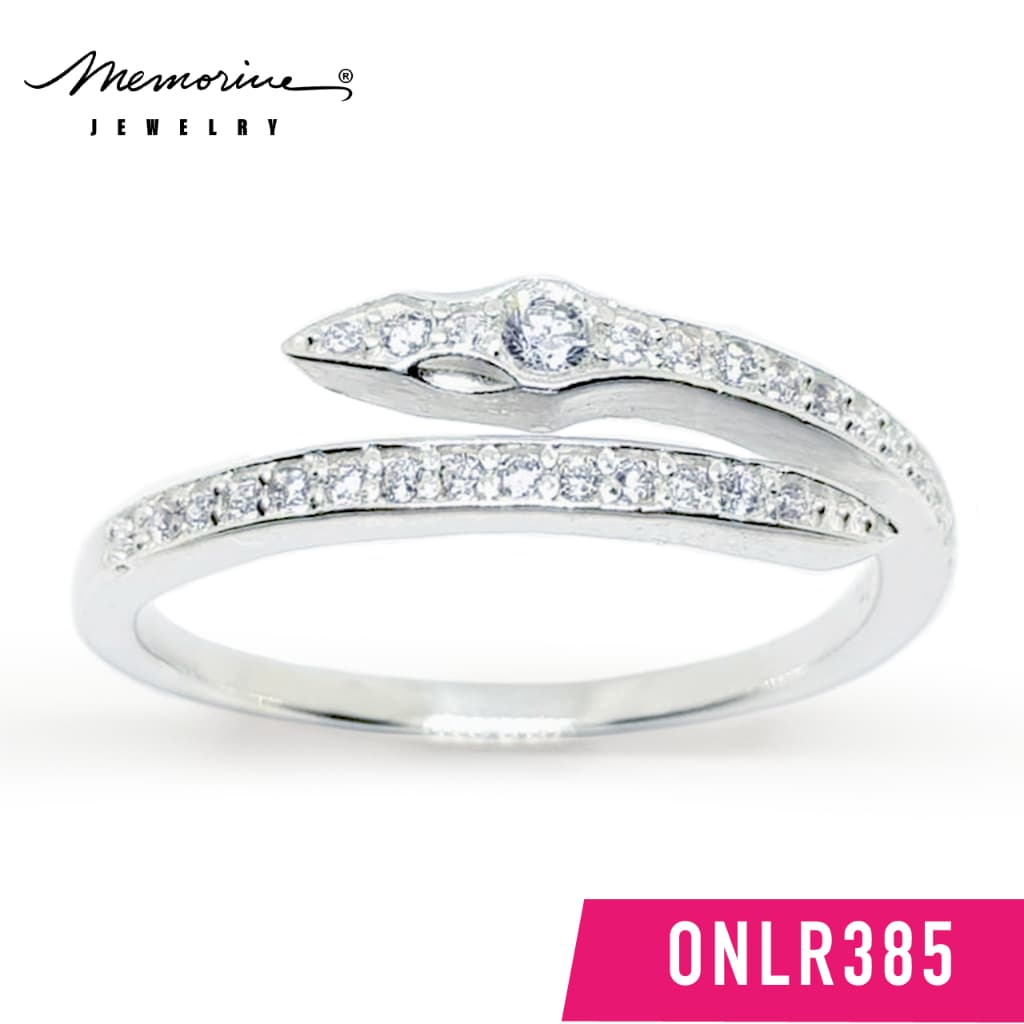 Memorine Jewelry แหวนเงินแท้ 925 ฝังเพชรสวิส : ONLR385 รูปที่ 1