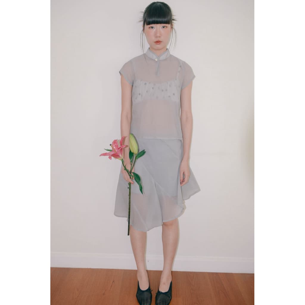 Hansel skirt - Highestjump กระโปรงจีบเฉียงซับใน แนะนำ รูปที่ 6