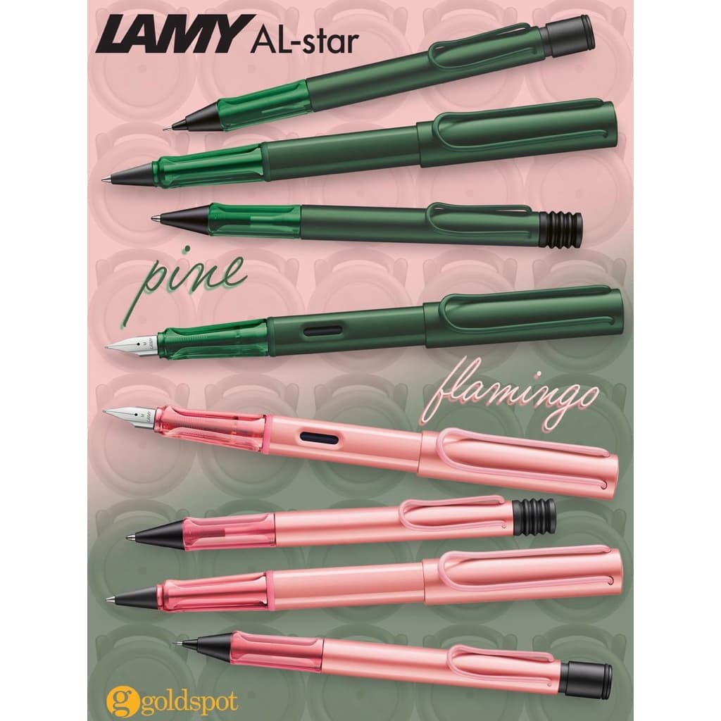 **ใหม่ 2026 ** Lamy Al-star Flamingo & Pine 2026 ปากกา ดินสอกด ลามี่ สีชมพูฟลามิงโก้ เขียวต้นสน รูปที่ 4