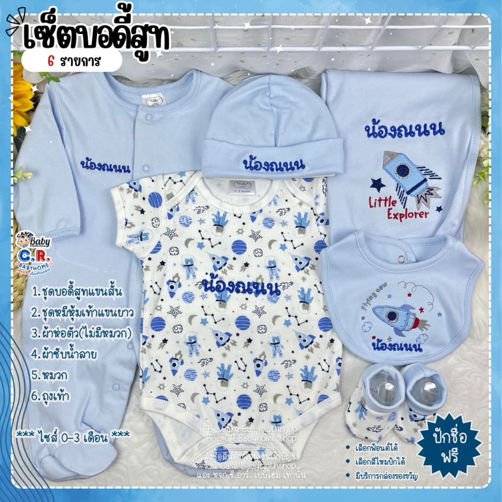 เซ็ตบอดี้สูทเด็กแรกเกิด คิวปัก 2-3 วัน ชุดเด็กแรกเกิด ของใช้เด็กแรกเกิด รูปที่ 8