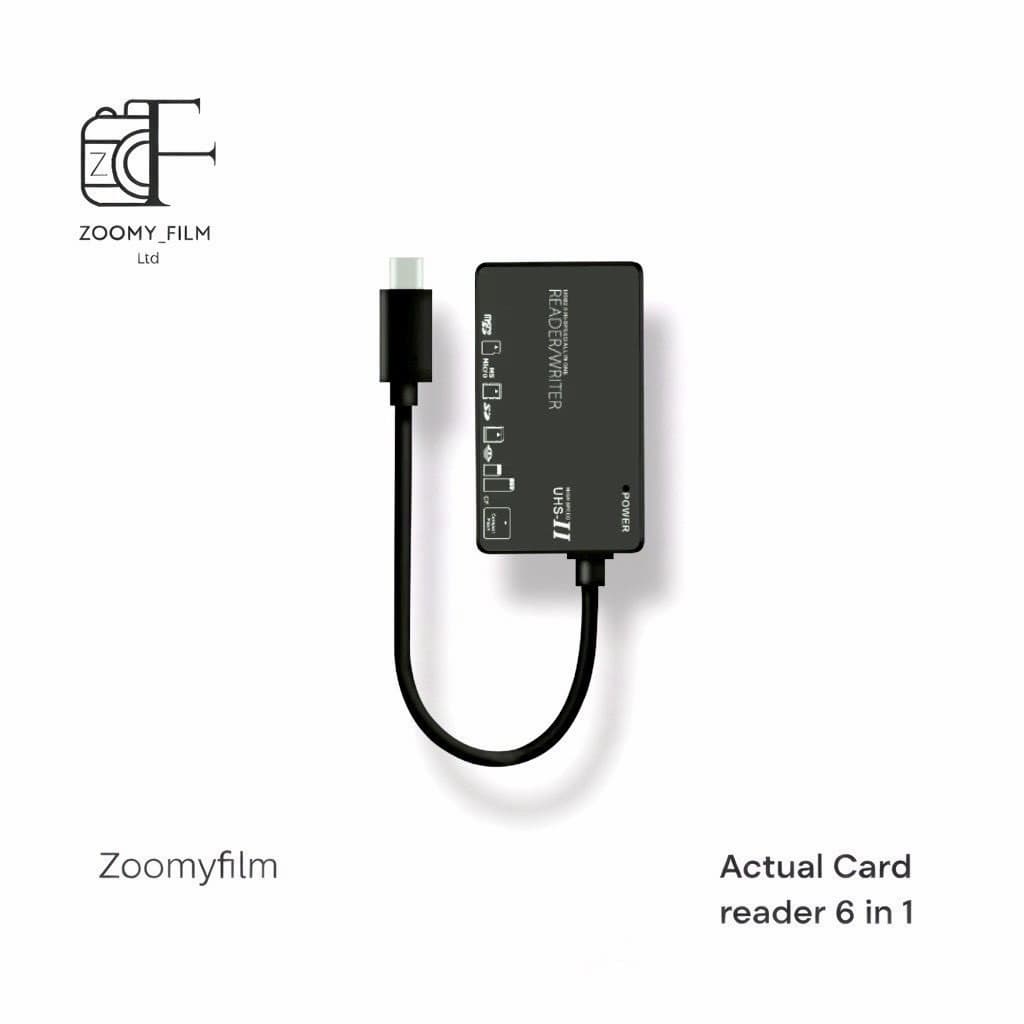 Actual Card Reader 6 in 1 การ์ดรีดเดอร์ USB-C 6 ช่อง รองรับ SD TF CF MS XD M2 รูปที่ 3