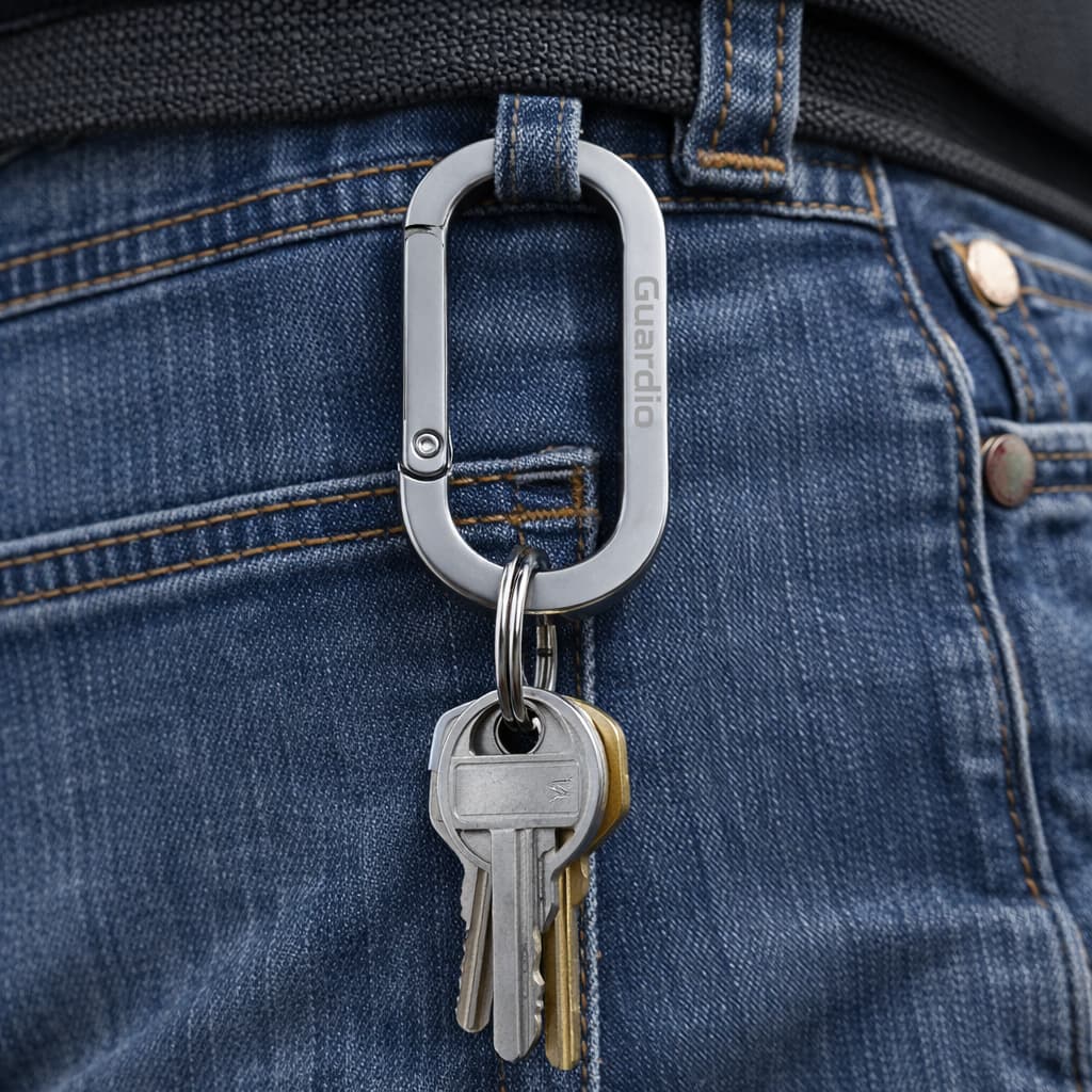 Guardio GC-004 Carabiner Zinc Alloy คาราบิเนอร์ พวงกุญแจพรีเมียม ทรงรี ขนาดกะทัดรัด ไม่เป็นสนิมง่าย รูปที่ 7