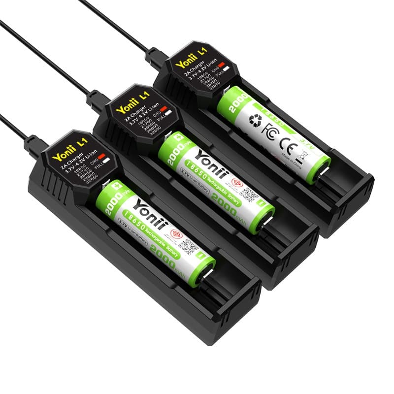 Yonii L1 3.7V รองรับถ่าน 26650 และ18650 Charger Li-ion battery ถ่านชาร์จ แบบ 1 ช่อง เต็มตัดอัตโนมัต รูปที่ 9