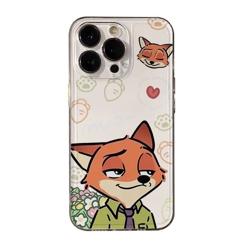 สินค้า ! ลาย Nick & Judy จาก Zootopia เคส iPhone 17/16/15/14/13/12/11/XS/7/8 คู่รัก IP เต็มไปด้วยความรัก รูปที่ 5