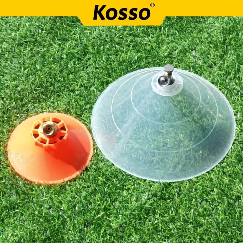 Kosso ฝาครอบหัวพ่นยา หัวฉีดทรงกลม หมุนปรับการฉีดได้ กันฟุ้งพ่นยา หัวฉีด ปากกว้าง 1ชิ้น รูปที่ 6
