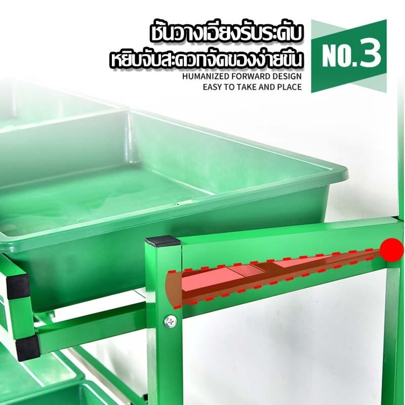 ชั้นวางโชว์ผัก ชั้นวางผลไม้ 120*60*170CM วางของได้หลายชั้น แข็งแรงไม่โครงเครง รูปที่ 4