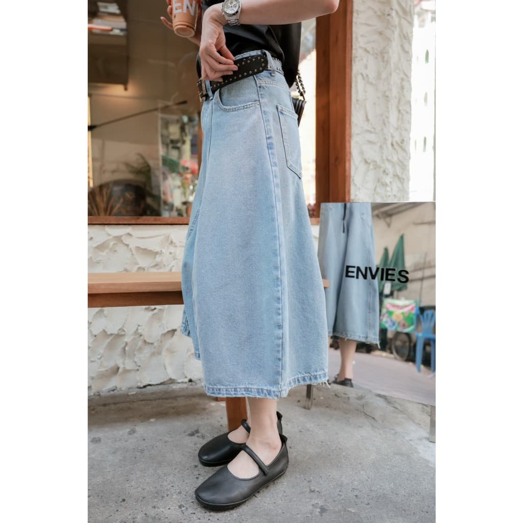 Pumkins Short Jeans กางเกงยีนส์ทรงฟักทองขา9ส่วนรุ่น A927 TAG DARIM รูปที่ 3