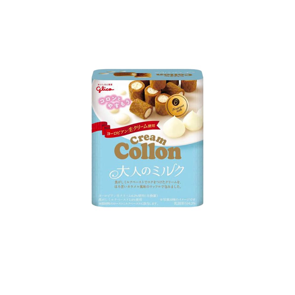 glico CreamCollon Milk โคลล่อนสอดไส้ครีมรสนมกรอบหอมครีมนมที่ละมุนเป็นเอกลักษณ์ขนาด48g รูปที่ 2