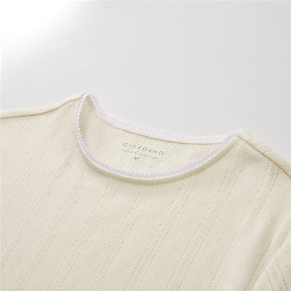 GIORDANO เสื้อยืดผู้หญิง Women's Cotton Regular Tee 05326559 รูปที่ 7