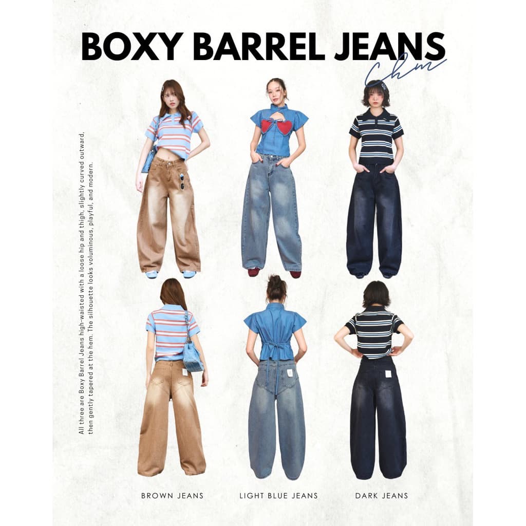 Boxy Barrel Jeans รูปที่ 1