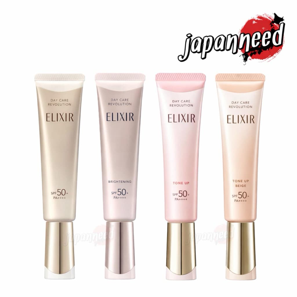 Shiseido Elixir Day Care Revolution / Brightening / Tone up Pink Beige SPF50+ pa++++ ครีมกันแดด รูปที่ 1