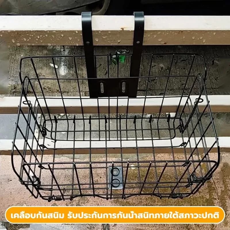 ตะกร้าแขวนขนาดใหญ่ ตะกร้ารับพัสดุหน้าบ้าน ทนแดด ทนฝน รับน้ำหนักได้เยอะ สามารถพับได้ รูปที่ 2