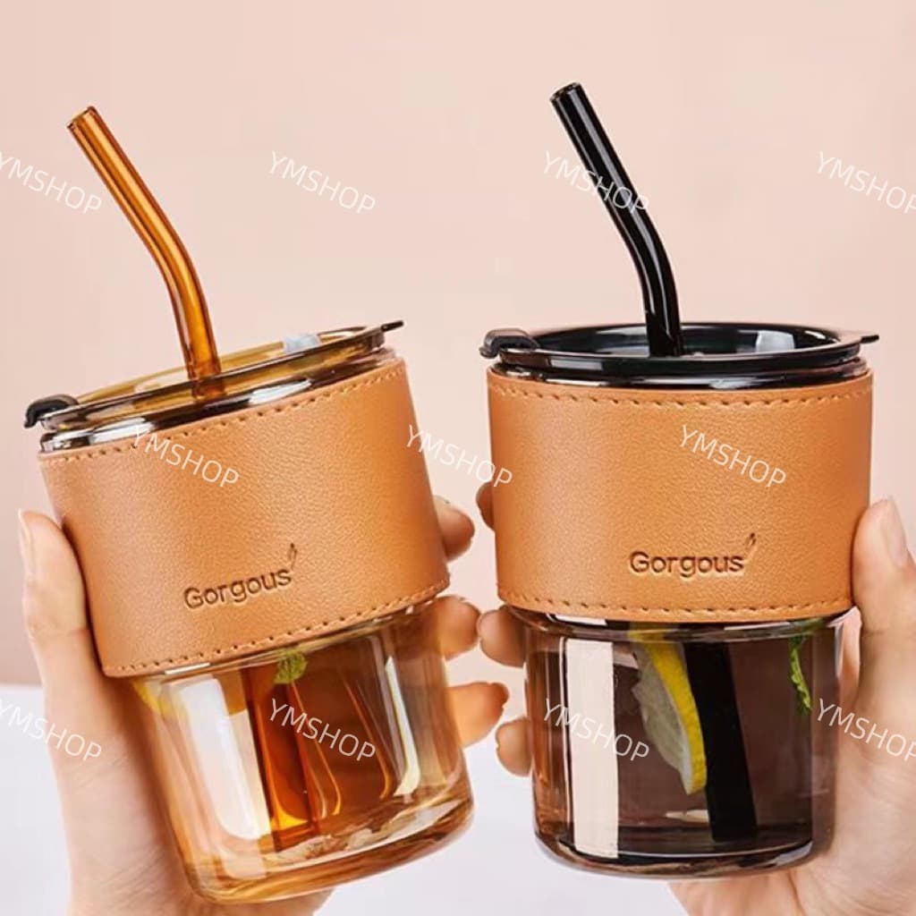 แก้วน้ำดื่ม ถ้วยกาแฟ การจัดส่งรวดเร็วแก้วทนความร้อน หลอดดื่ม แก้วกาแฟน้ำเย็น แก้ว รูปที่ 3