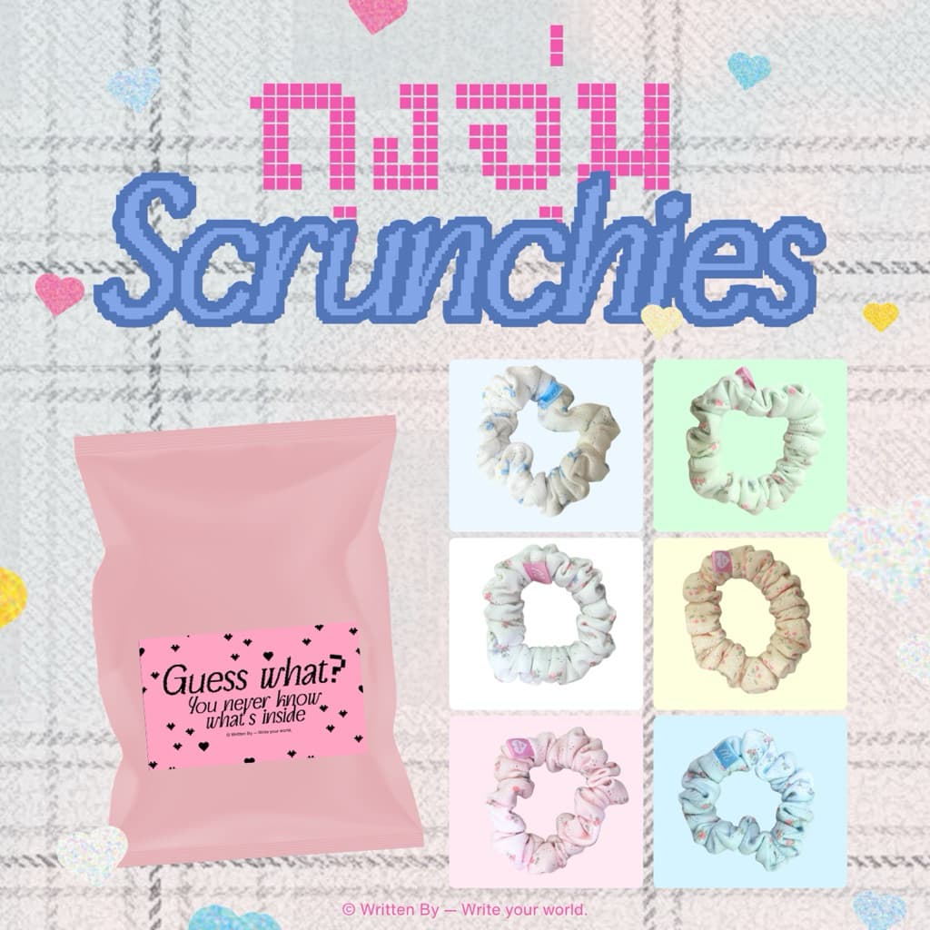 Written by - ถุงจุ่ม Scrunchies Blind Bag ยางมัดผมสุดคิ้วท์ ลุ้นสนุกทุกการเปิด ของขวัญรับปริญญา ของขวัญปัจฉิม รูปที่ 1