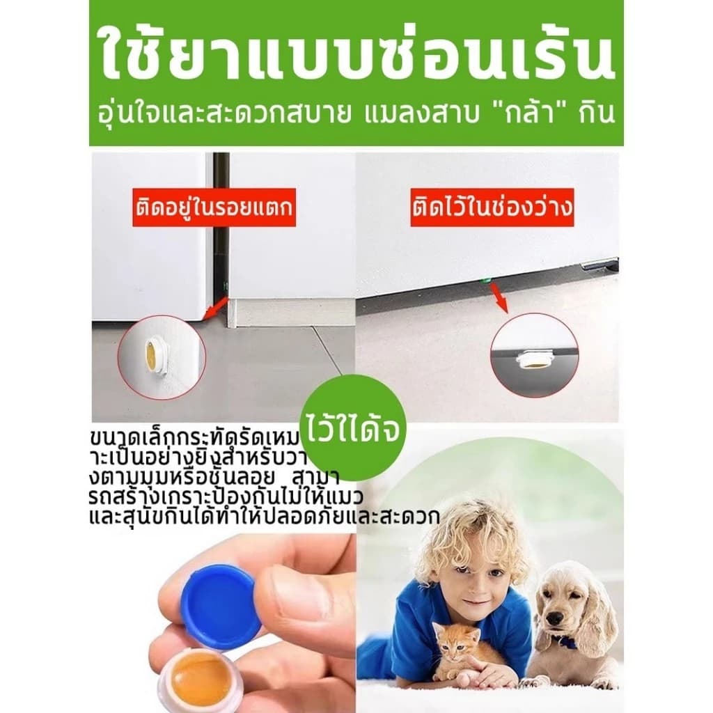 Beauty เจลฆ่าแมลงสาบ 8 เม็ด/กล่อง 1 เจลกำจัดแมลงสาบ ฆ่าแมลงสาบ ฆ่าทั้งรัง ล่อแมลงสาบ กาวน์ดักแมลง ป้องกันแมลงสาบ รูปที่ 4