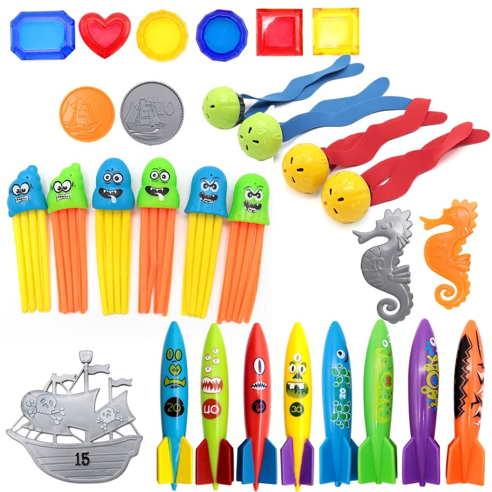ส่งจากกทม! DivingToysของเล่นดำน้ำ มีหลายแบบมากๆ เสริมพัฒนาการเด็ก พัฒนากล้ามเนื้อ การหยิบจับ น้ำหนักเบาพกพาง่ายสะดวก รูปที่ 7